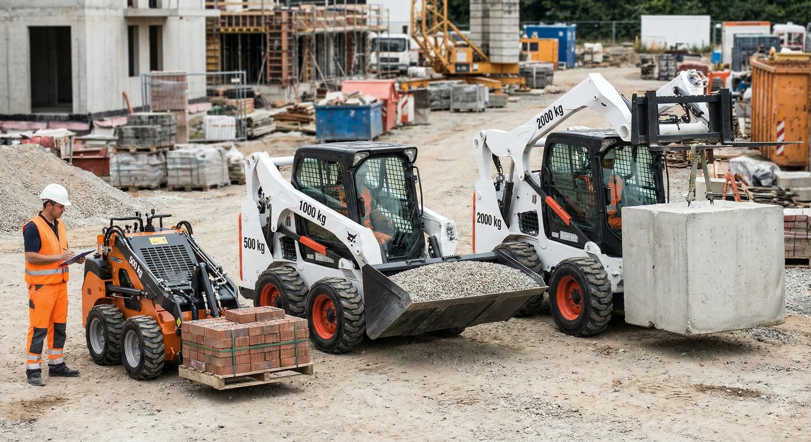 Сравнение мини-погрузчиков разной грузоподъемности