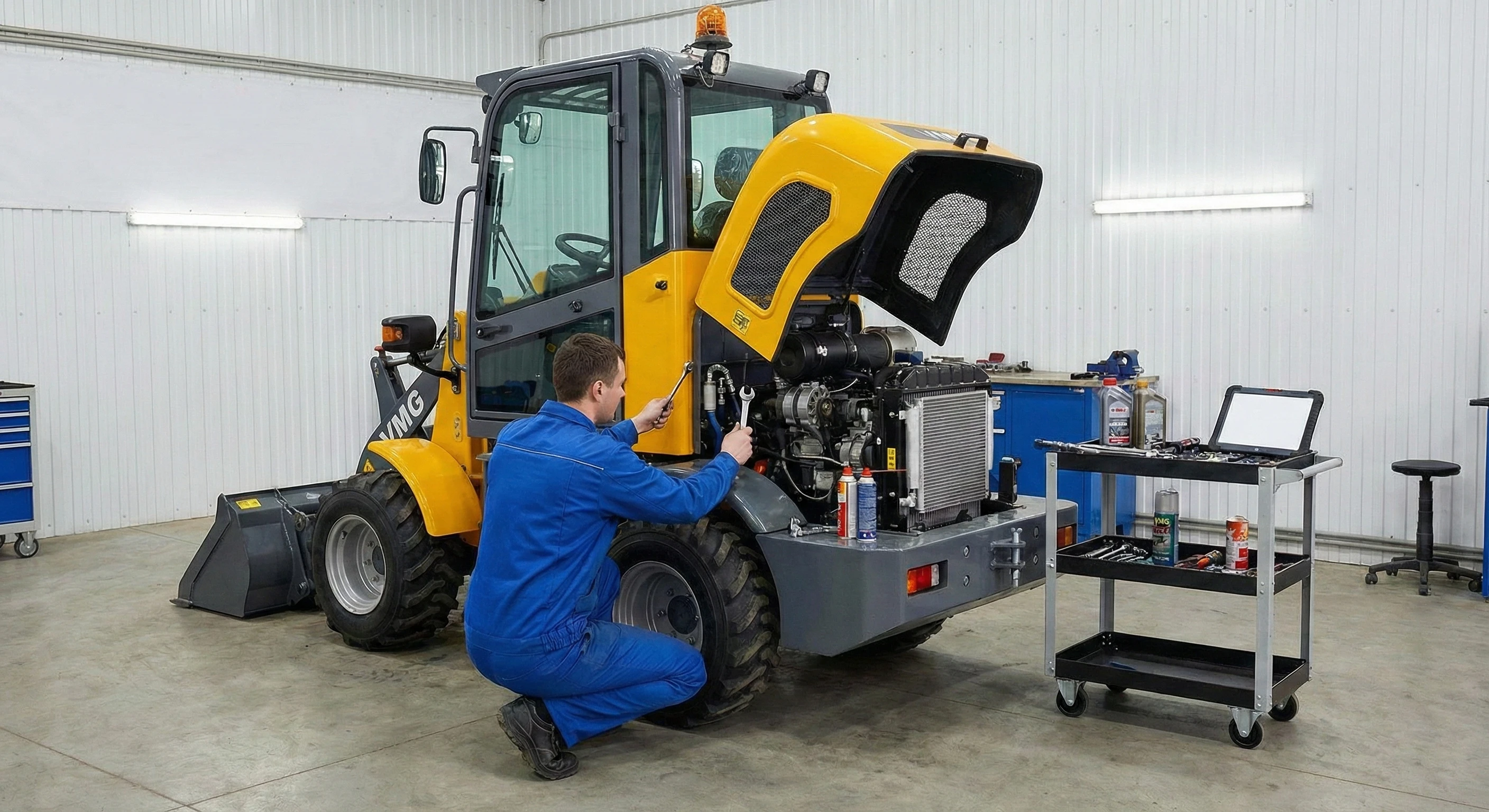 Обслуживание мини-погрузчика VMG