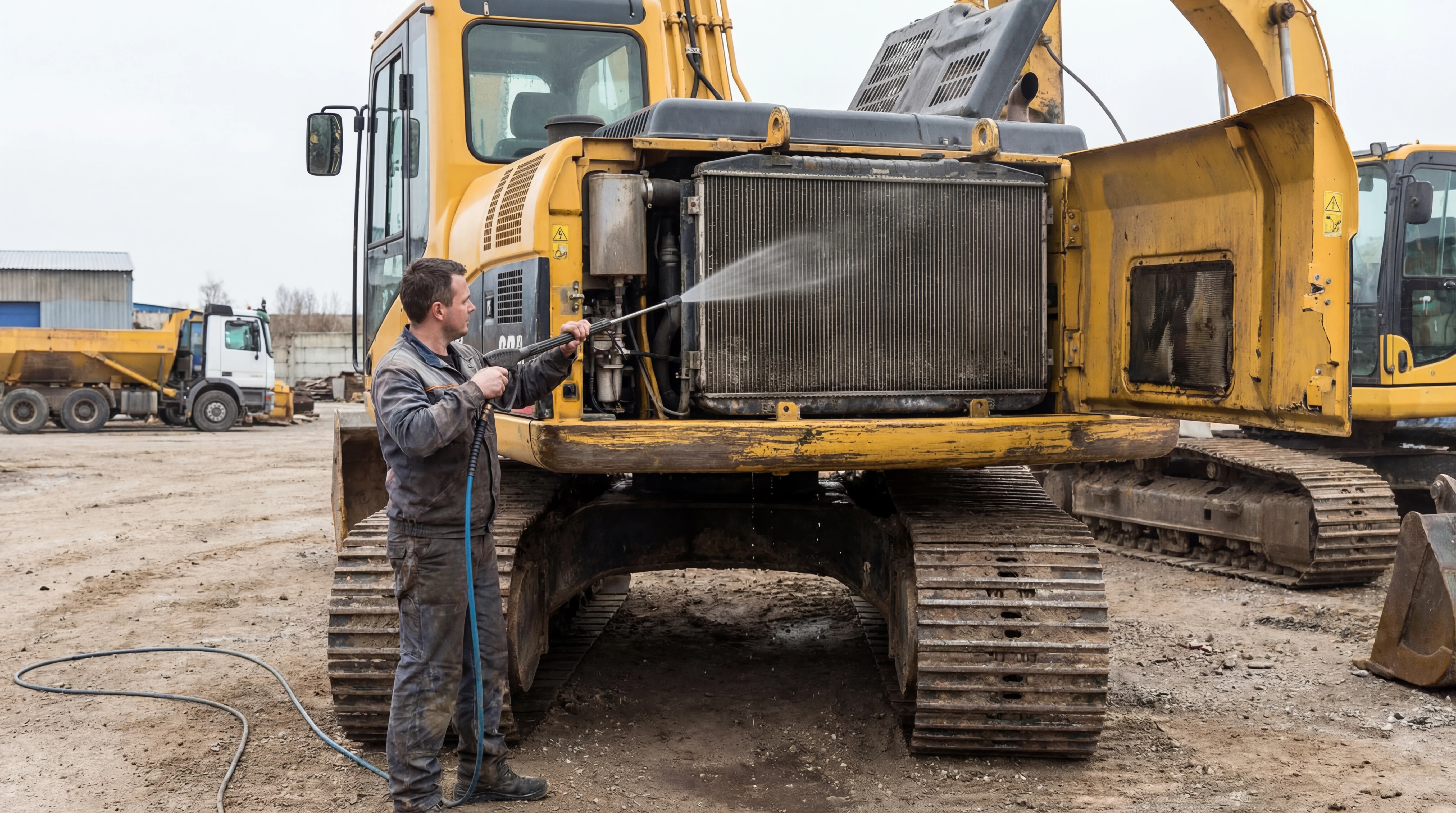 Очистка радиатора спецтехники